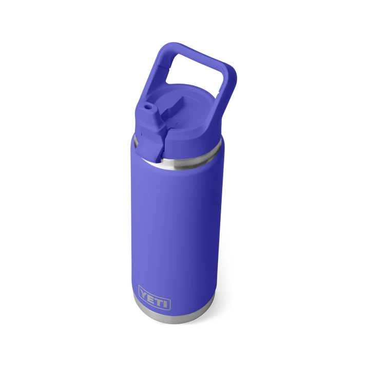 YETI Rambler 26oz Bottle With Colour Matched Straw Cap Ultramarine Violet