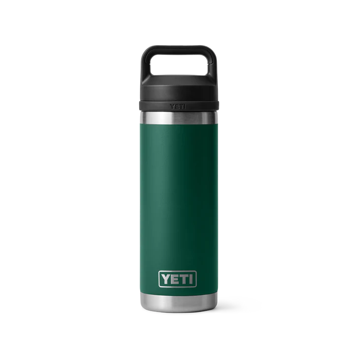 YETI Rambler 18oz Bottle With Chug Cap Black Forest Green