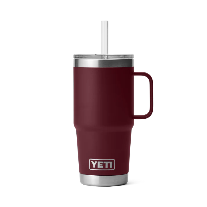 YETI Rambler 25oz Straw Mug Wild Vine Red
